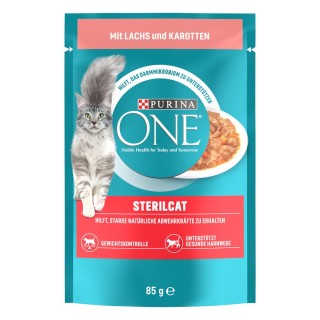 PURINA ONE SterilCat - Lachs und Karotten (26 x 85 g)