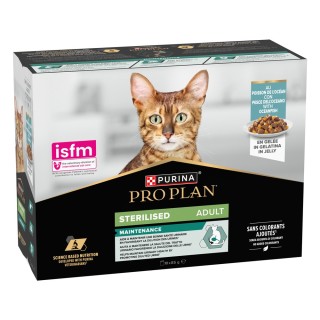 PURINA PRO PLAN Cat Sterilised Adult Maintenance 10 x 85 g - Meeresfisch