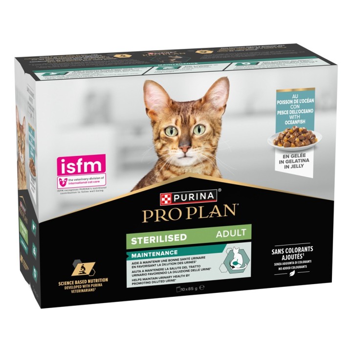 PURINA PRO PLAN Cat Sterilised Adult Maintenance 10 x 85 g - Meeresfisch