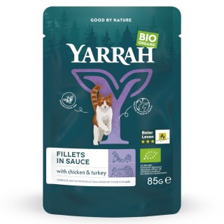 Yarrah Bio Filets in Soße 14 x 85 g - mit Bio-Truthahn