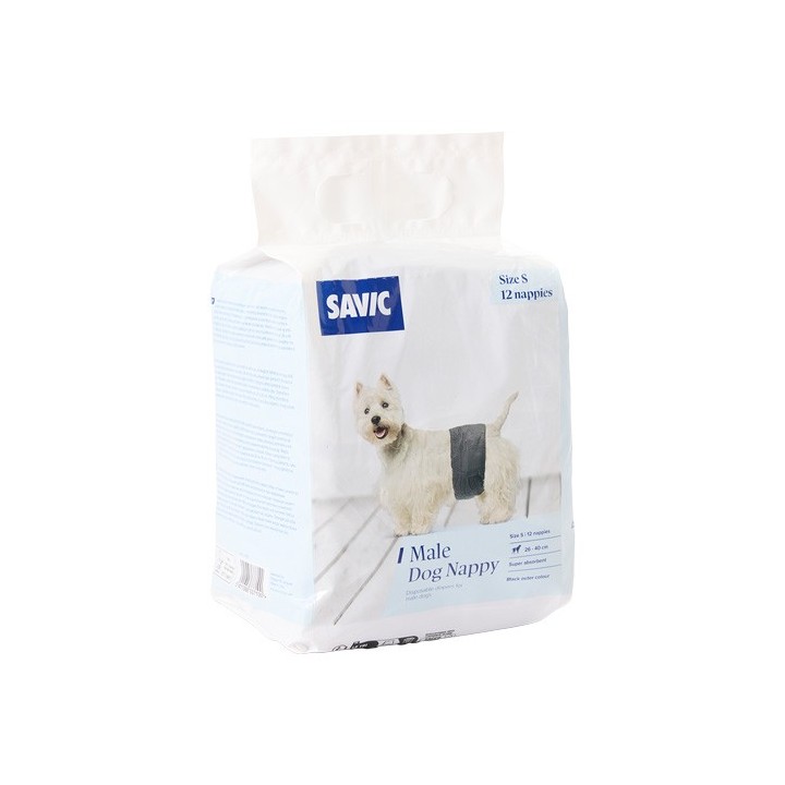 Savic Windeln für Rüden - Größe S: 26-40 cm, 12 Stück