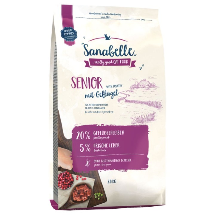 Sparpaket Sanabelle 2 x 2 kg - Senior mit Geflügel