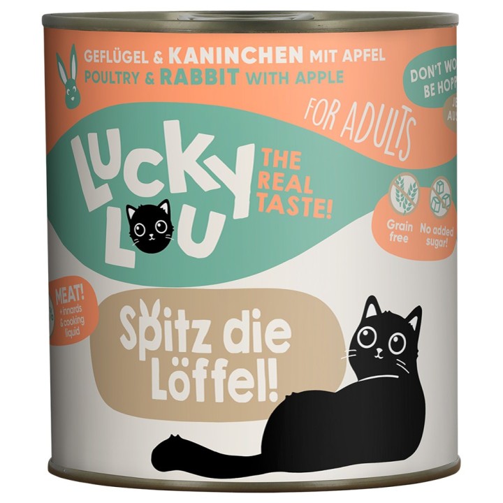 Lucky Lou Adult 6 x 800 g - Geflügel & Kaninchen