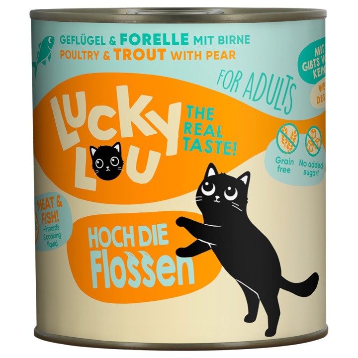 Lucky Lou Adult 6 x 800 g - Geflügel & Forelle