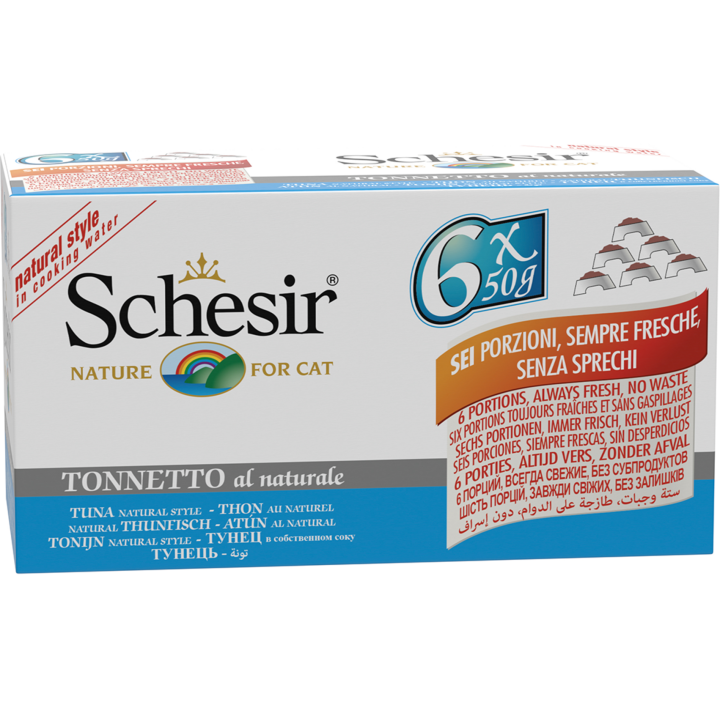 Schesir Multipack Natural 6x50g - Thunfisch