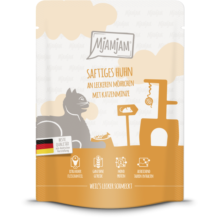 Mjamjam Huhn und Karotten Portionsbeutel - 300 g