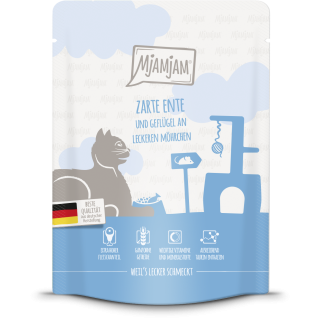 Mjamjam Ente, Geflügel und Karotten Portionsbeutel - 300 g