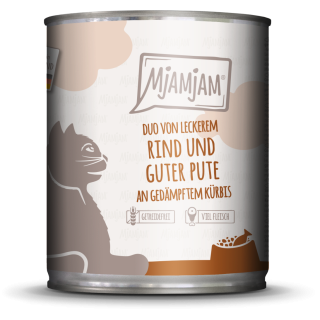 Mjamjam Rind, Pute und Kürbis - 800 g