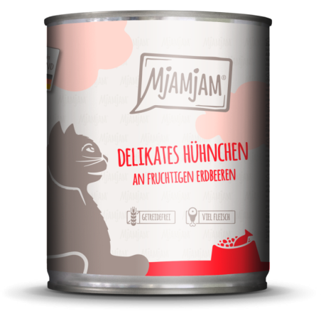 Mjamjam Huhn und Erdbeeren - 800 g