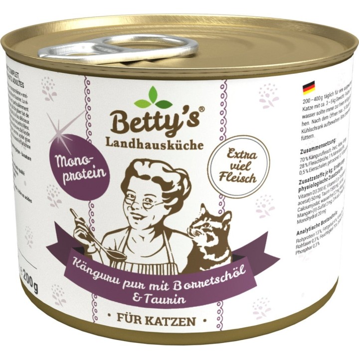 Betty's Landhausküche Känguru pur mit Borretschöl - 200 g