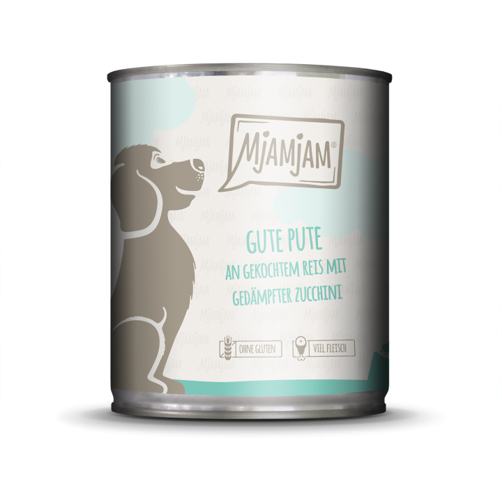 Mjamjam Pute, Reis und Zucchini - 800 g