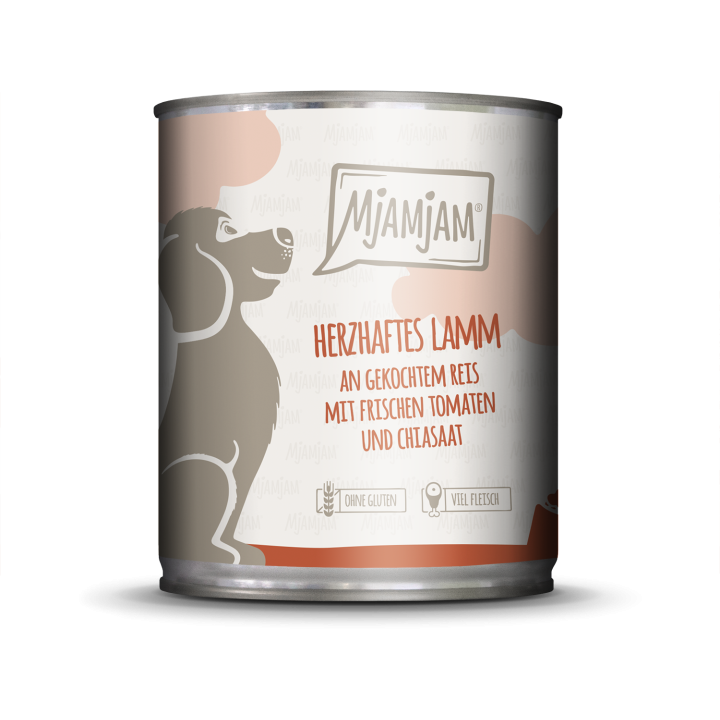 Mjamjam Lamm, Reis und Tomaten - 800 g