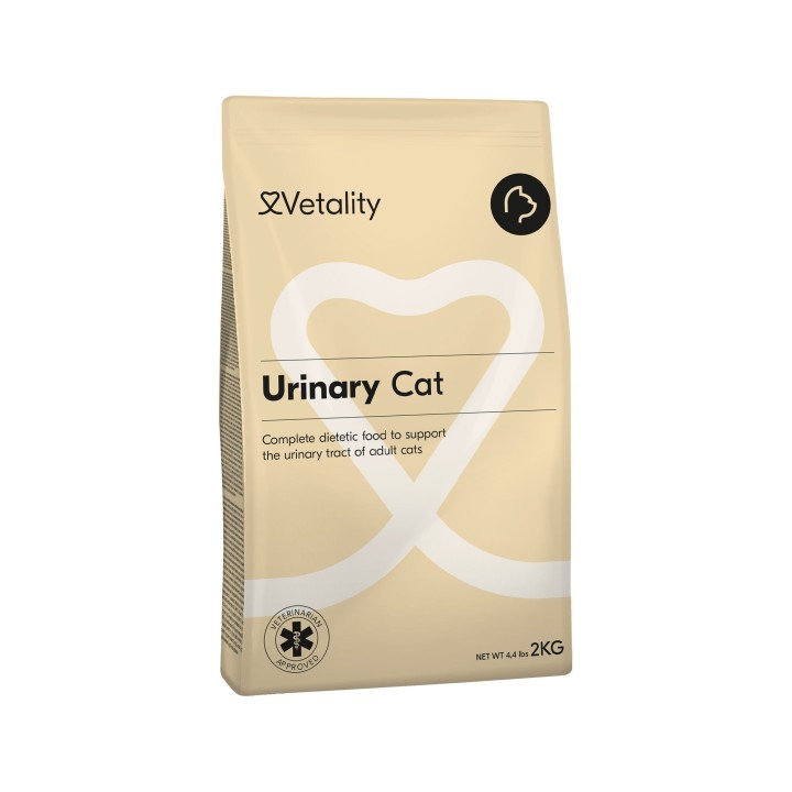 Vetality Urinary Cat - 2 kg + 6 x 100 g Urinary Cat Wet