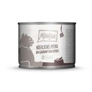 MjAMjAM 6 x 200 g - köstliches Pferd an gedämpftem Kürbis