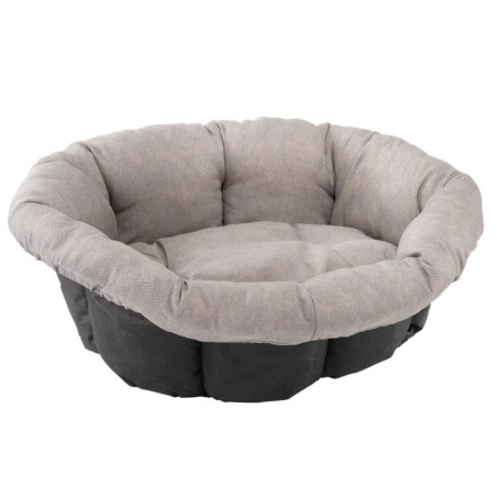 Überzug Sofà Tweed beige für Ferplast Korb Siesta Deluxe (ohne Korb) - Größe: 4: L 64 x B 48 x H 25 cm