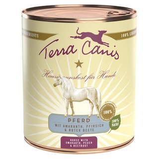 Sparpaket Terra Canis 12 x 800 g - Pferd mit Amaranth, Pfirsich & roter Beete