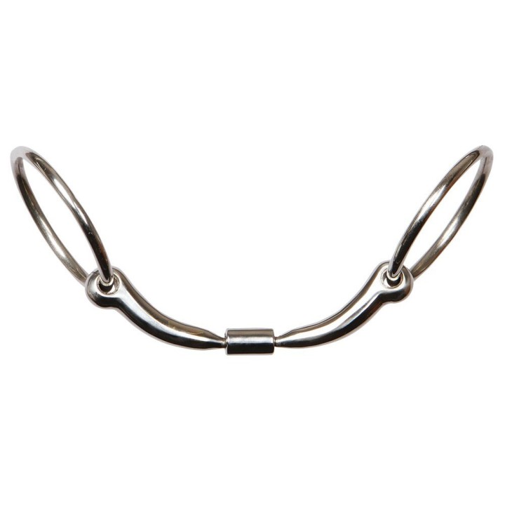 Anatomisch geformtes, doppelt gebrochenes 2-Ring-Pferdegebiss Harry's Horse Roll-R