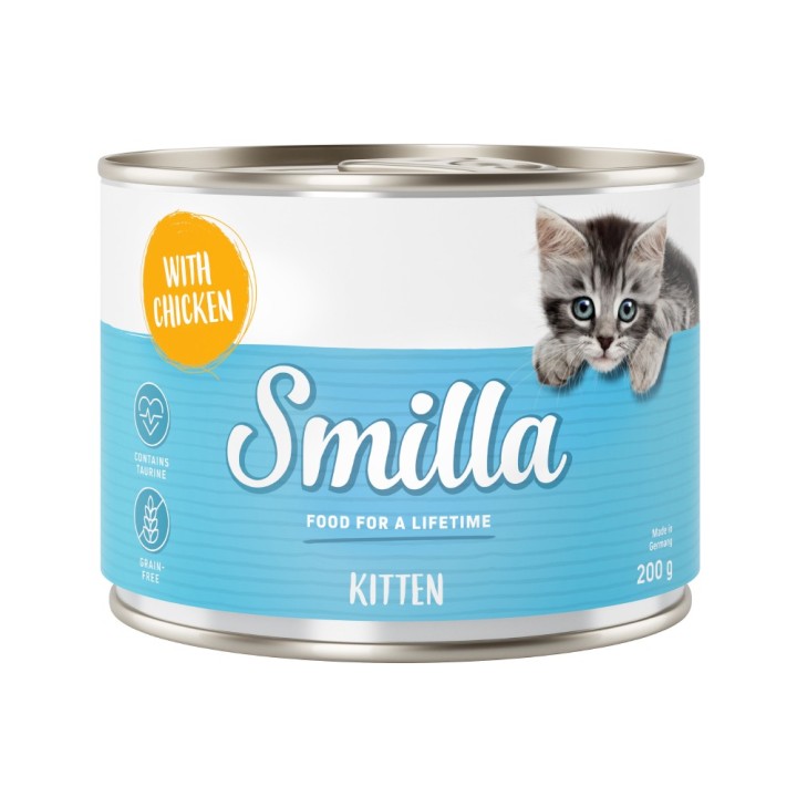 Sparpaket Smilla Kitten 24 x 200 g - Huhn