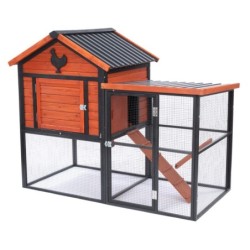 TIAKI Hühnerstall Premium - L 166 x B 88 x H 131,4 cm (2 Pakete*)