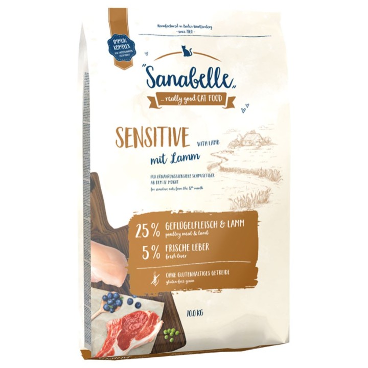 Sparpaket Sanabelle 2 x 10 kg - Sensitive mit Lamm