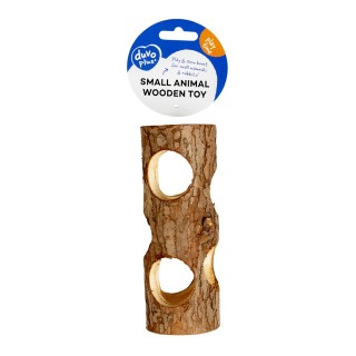 Baumstumpf aus Holz Spielzeug für Nagetiere Duvoplus