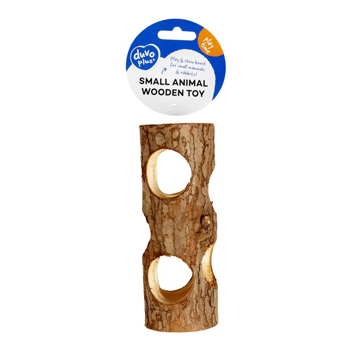 Baumstumpf aus Holz Spielzeug für Nagetiere Duvoplus