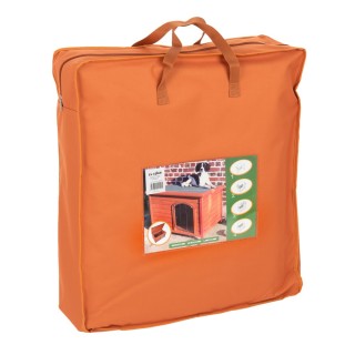 Trixie Hundehütte Classic: Natura Flachdach-Hütte - Isolierung für Größe L: B 105 x T 63 x H 66 cm