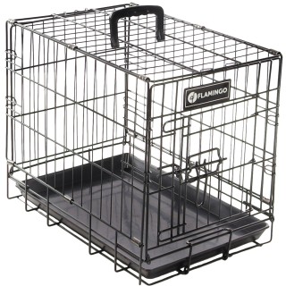 Metalltransportbox für Hunde Flamingo Ebo