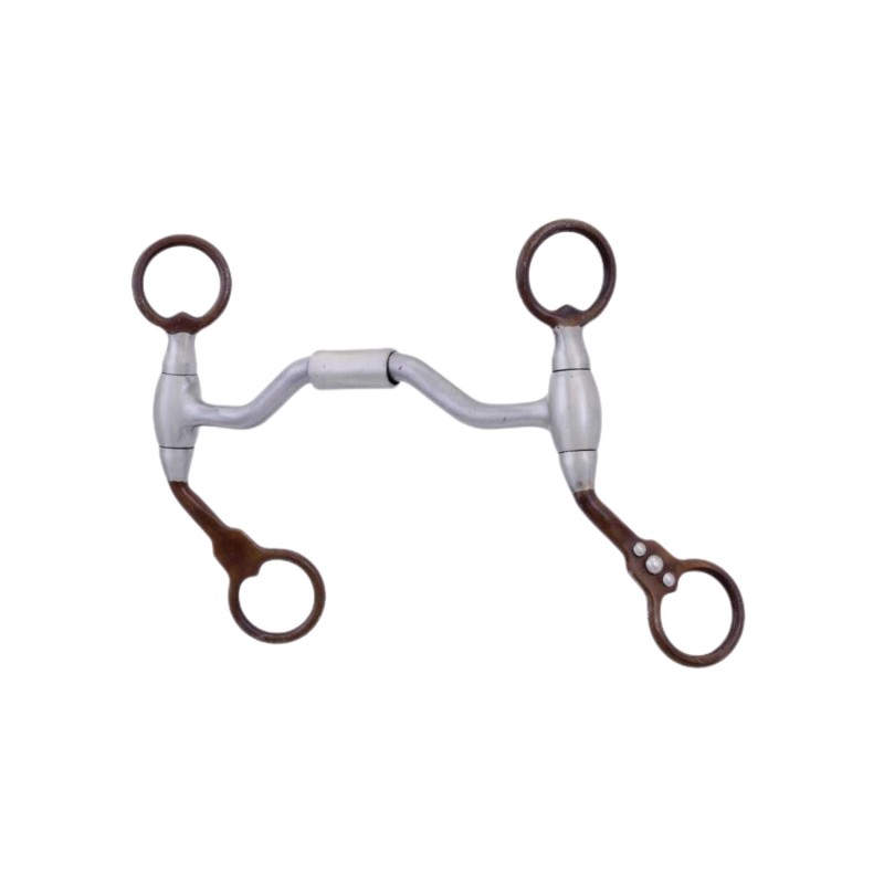 Western Snaffle für Pferde aus weichem Eisen und Kupfer Metalab