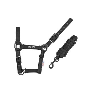 Nylonhalfter mit Leder für Pferde Pool's