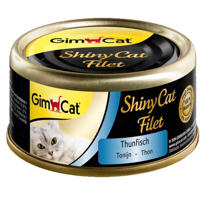 GimCat ShinyCat Filet Dose 6 x 70 g - Thunfisch