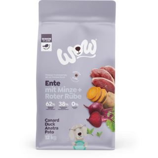 WOW SENIOR Ente Trockenfutter - 12 kg