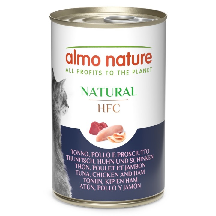 Almo Nature HFC Natural 6 x 140 g - Thunfisch, Huhn und Schinken