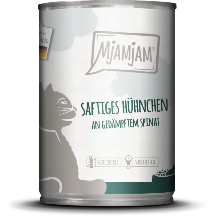 Mjamjam Huhn und Spinat - 400 g