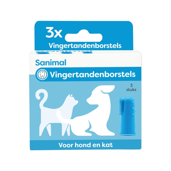 Sanimal Fingerzahnbürsten - 3 St