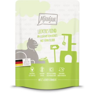 Mjamjam Rind und Kürbis Portionsbeutel - 300 g