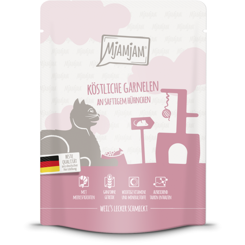 Mjamjam Garnelen und Hühnchen Portionsbeutel - 300 g
