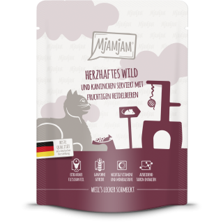 Mjamjam Wild, Kaninchen und Heidelbeere Portionsbeutel - 300 g