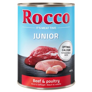 Top-Angebot Rocco Junior 24 x 400 g - Geflügel mit Rind