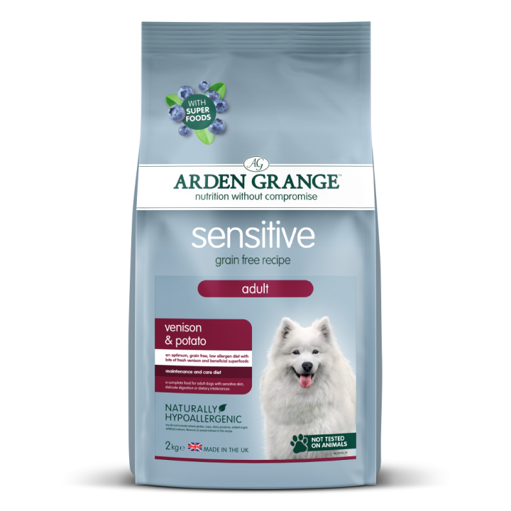 Arden Grange | Getreidefrei Hirsch & Kartoffel | Sensitive Adult | 2 kg