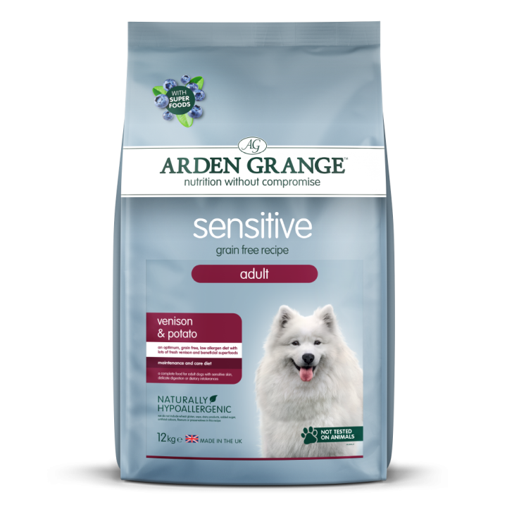 Arden Grange | Getreidefrei Hirsch & Kartoffel | Sensitive Adult | 12 kg