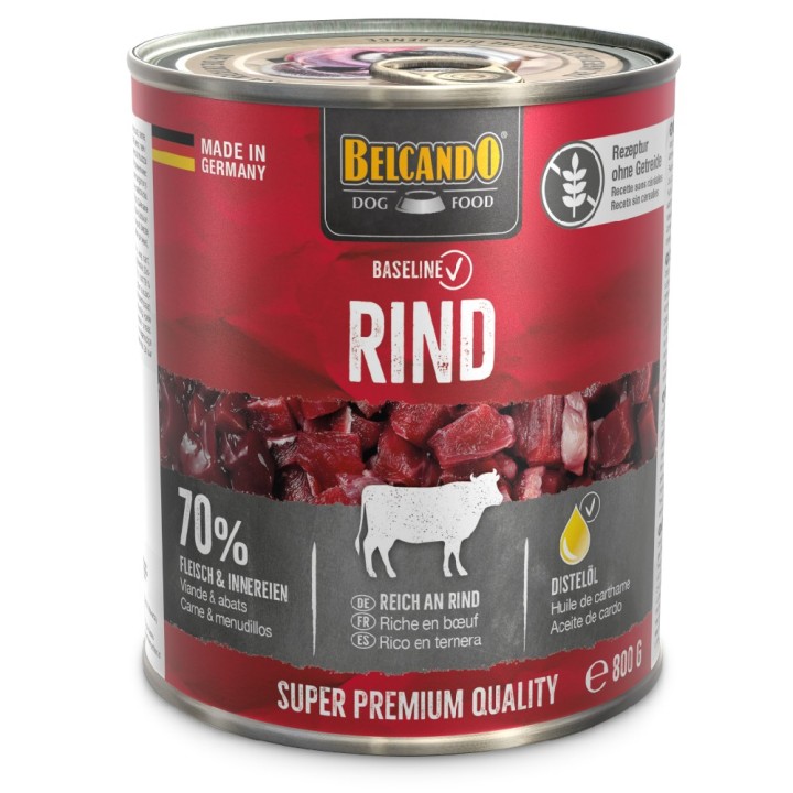 Sparpaket Belcando Baseline 24 x 800 g - Rind