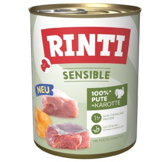 RINTI Sensible 6 x 800 g - Pute & Karotte