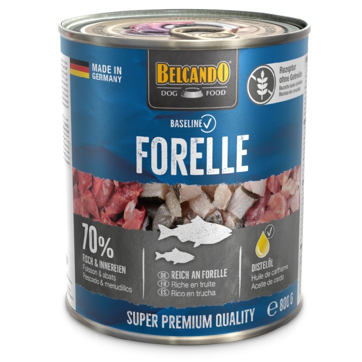 Sparpaket Belcando Baseline 24 x 800 g - Forelle