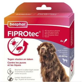 Antiparasitikum für Hunde 40-60 kg gegen Insekten Beaphar FIPROtec (x4)