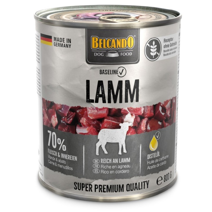 Sparpaket Belcando Baseline 24 x 800 g - Lamm
