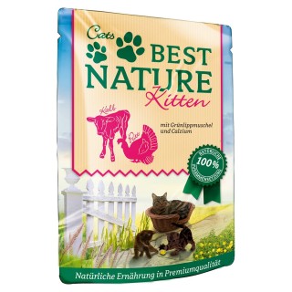Best Nature Kitten 16 x 85 g - Pute & Kalb