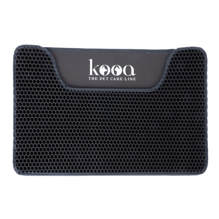 kooa Doppellagige Katzenstreu-Matte - dunkelgrau