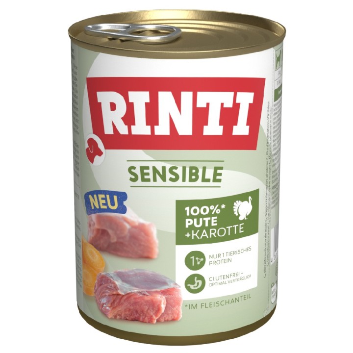 RINTI Sensible 6 x 400 g - Pute & Karotte