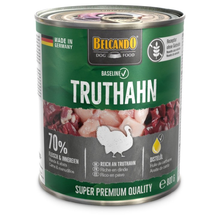 Sparpaket Belcando Baseline 24 x 800 g - Truthahn